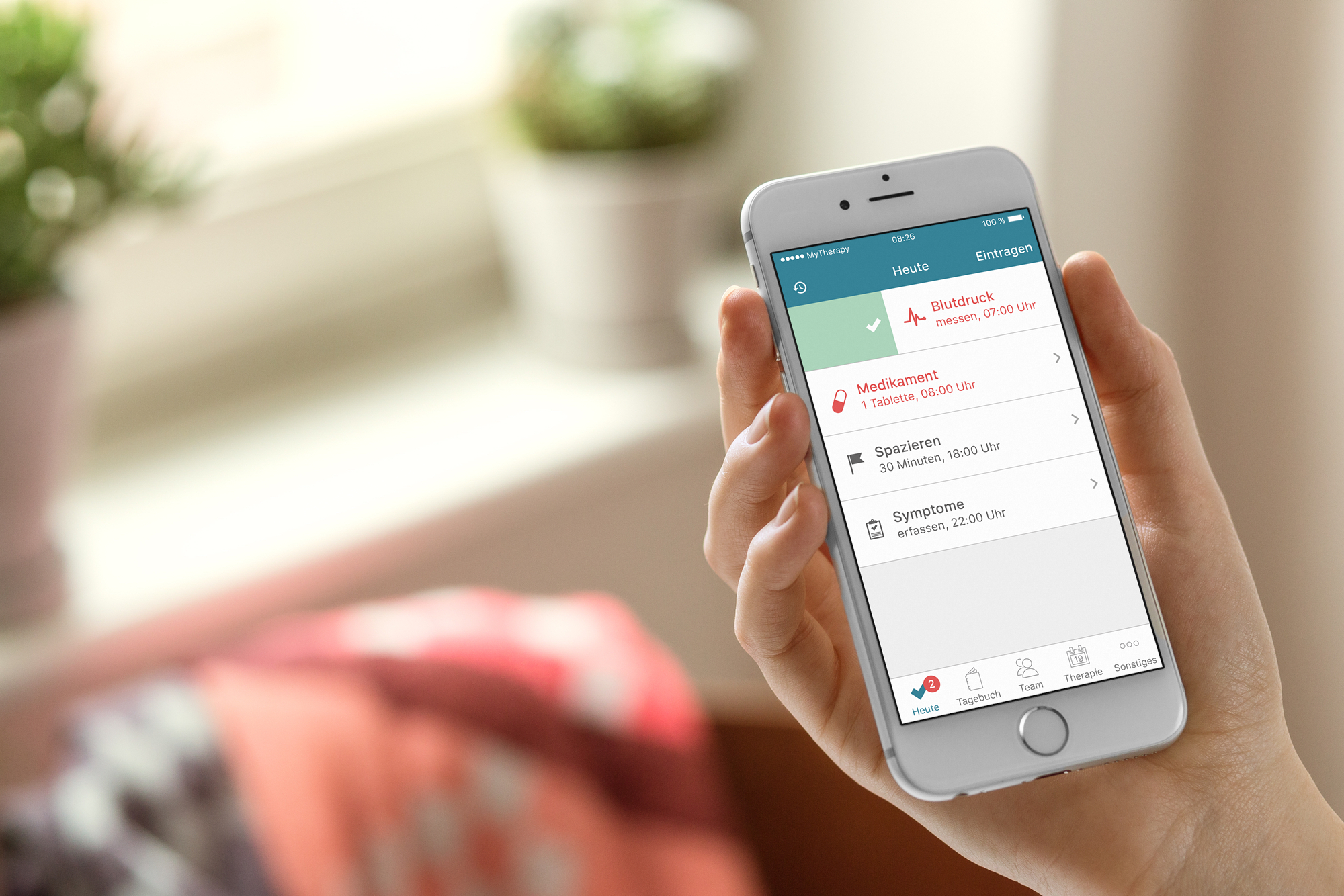 Titelbild zu „MyTherapy App – Digitale Unterstützung bei der Medikamenteneinnahme“